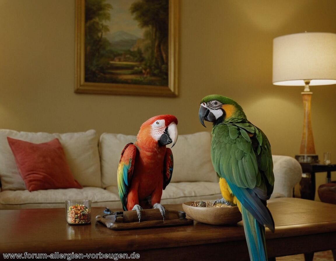 Umgang mit allergischen Reaktionen   - Allergie Vögel » Informationen für Vogelbesitzer